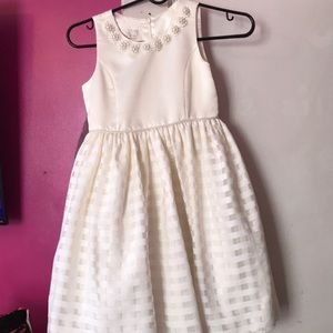 Girl off white ivory dress size 7